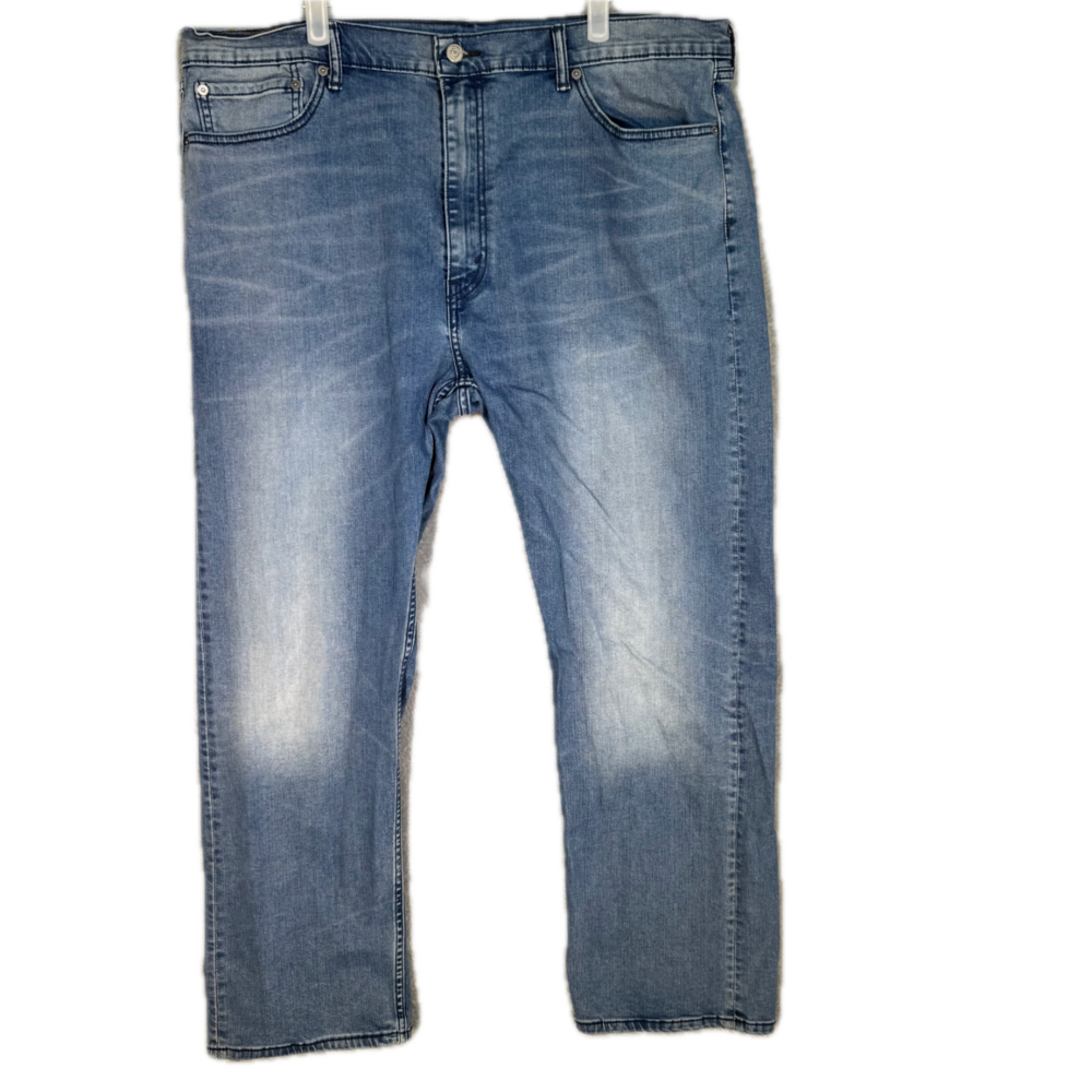 Levi's 505 Men's Jeans 42x30 Blue Denim Regular Fit Straight Leg Zip Fly